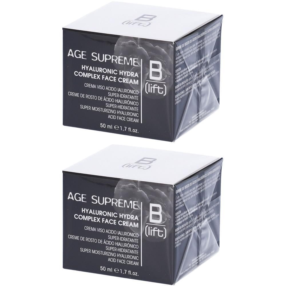 Due scatole di crema viso AGE SUPREME Hyaluronic Hydra Complex, 50 ml.