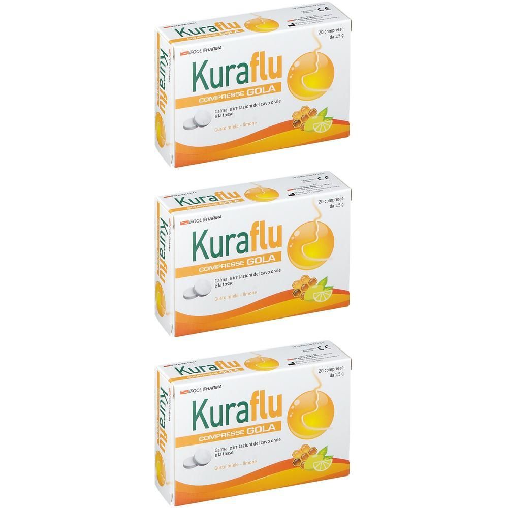 Kuraflu Compresse Gola Miele e Limone