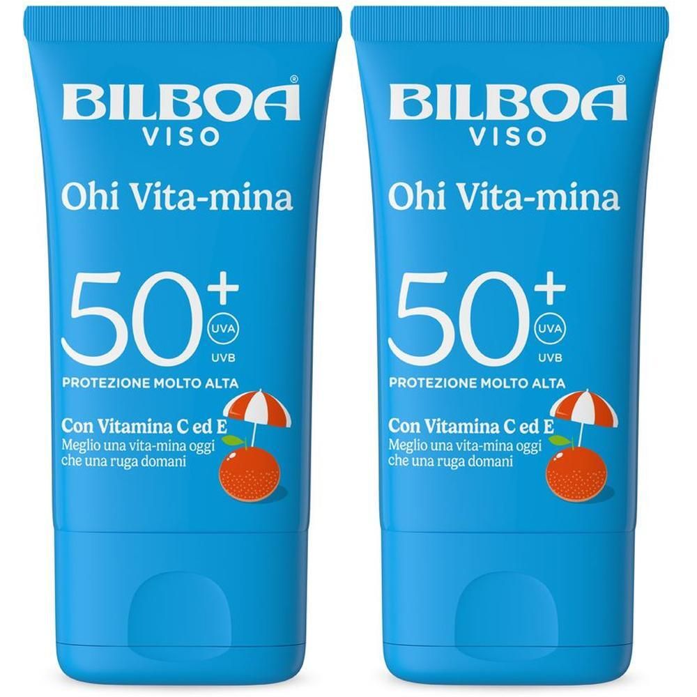 Bilboa Ohi Vita-mina Crema Viso Solare SPF 50+ con multivitamina