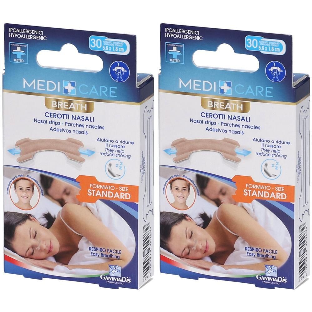 Medicare Breath Cerotti Nasali Standard 5,6 x 1,8 cm 30 Pezzi