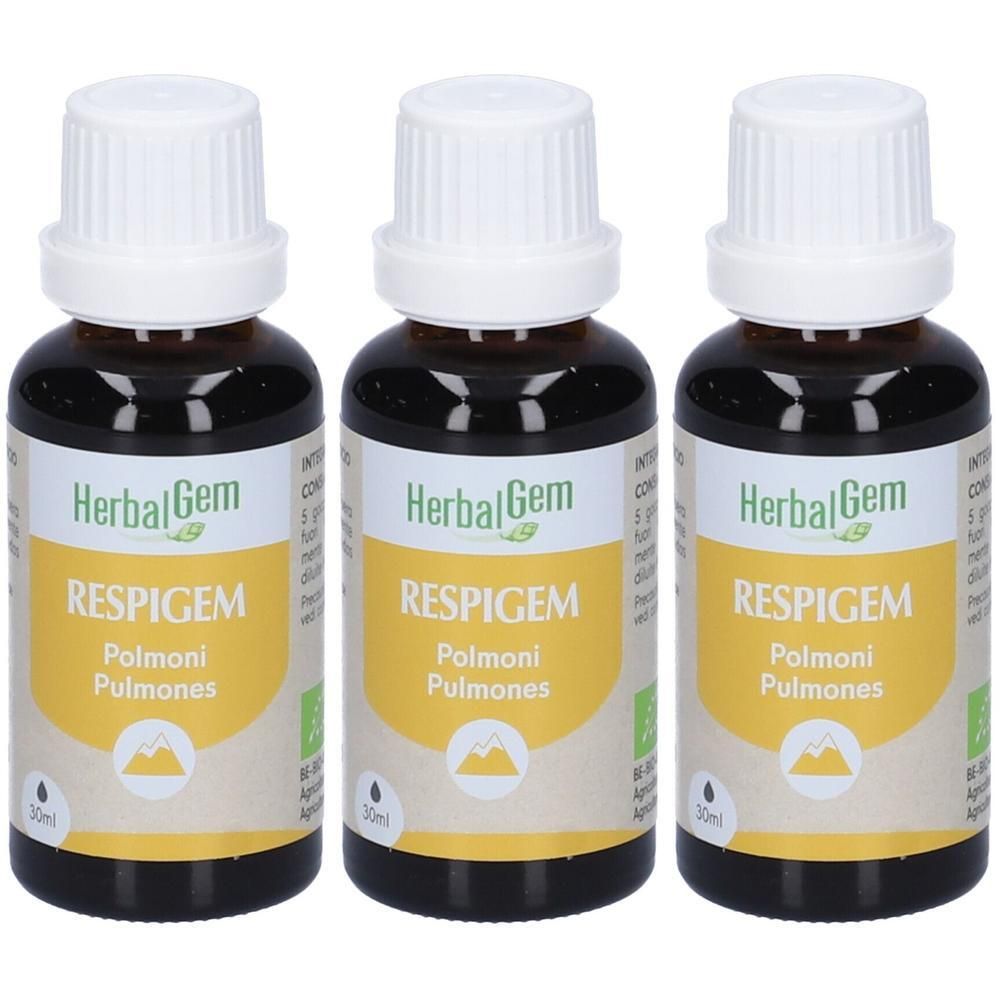 Herbalgem Respigem Polmoni Concentrato di Gemme Fresche Gocce