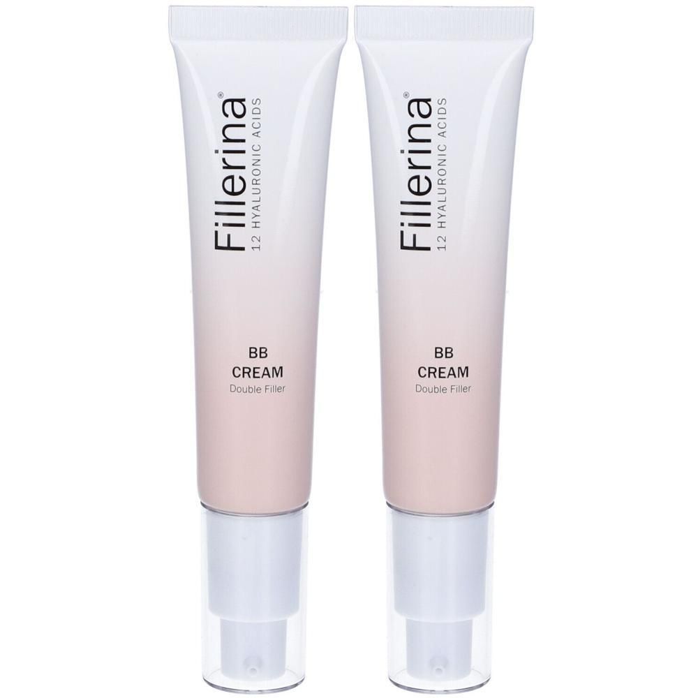 Due tubetti di Fillerina BB Cream Double Filler con 12 Acidi Ialuronici.