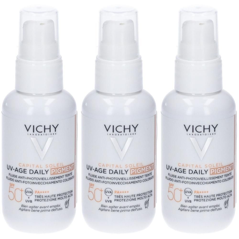 Vichy Capital Soleil UV-Age Daily PIGMENT MEDIUM SPF50+ Protezione elevata 40 ml