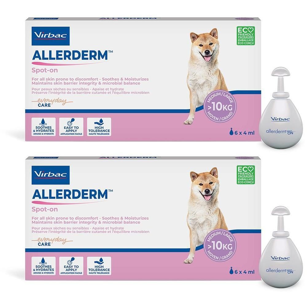 Virbac Allerderm Spot On Cani sopra 10 Kg - 6 Pipette da 4ml