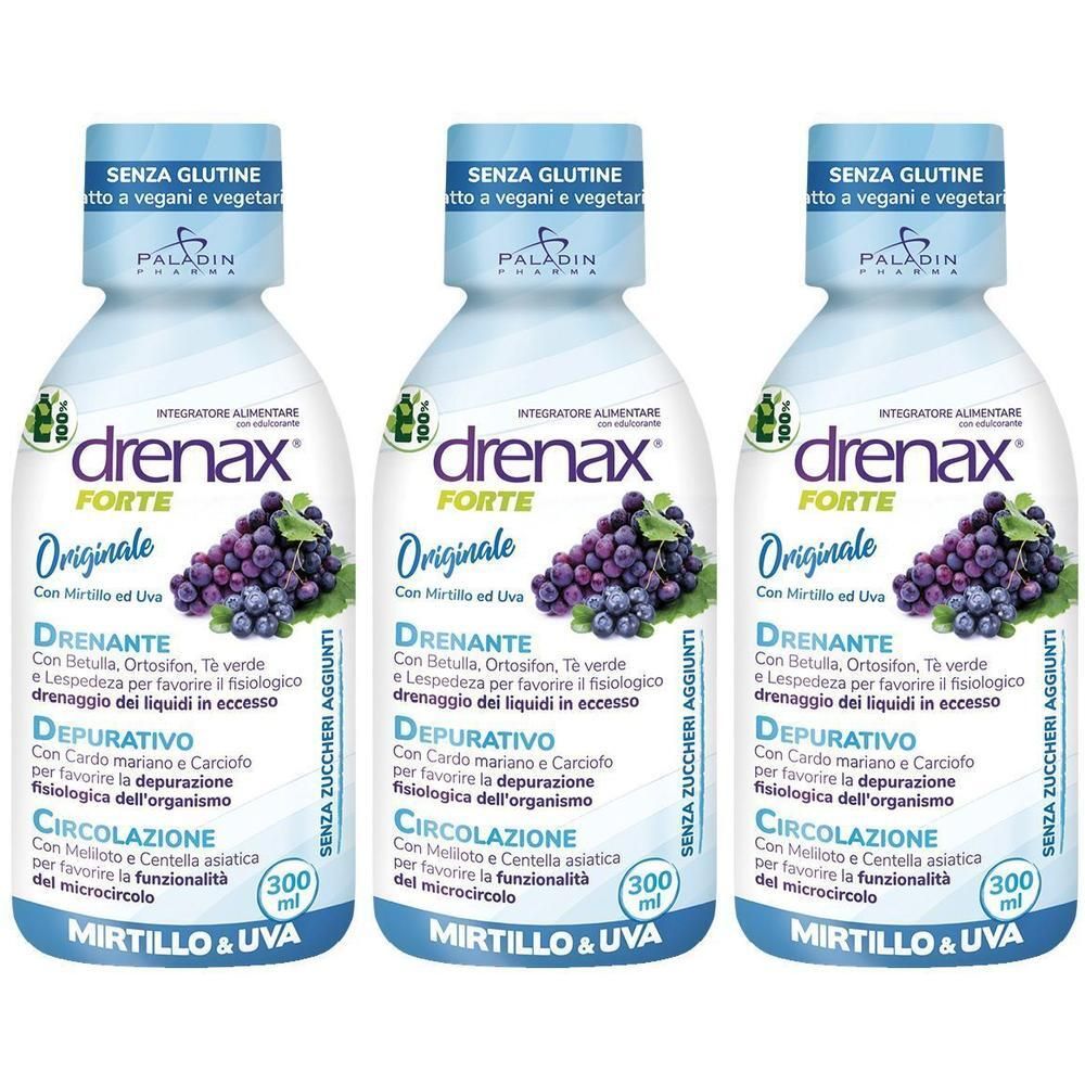 Drenax Forte Originale Con Mirtillo E Uva 300 Ml