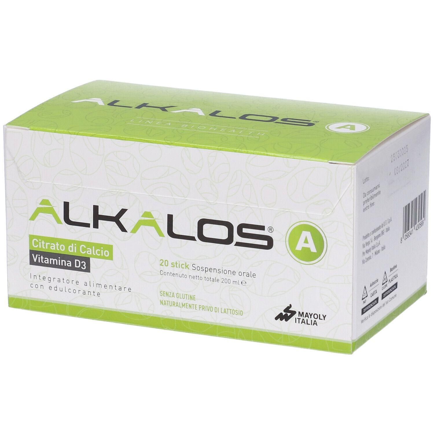 Alkalos A Stick® Sospensione orale Integratore Alimentare Con Edulcorante