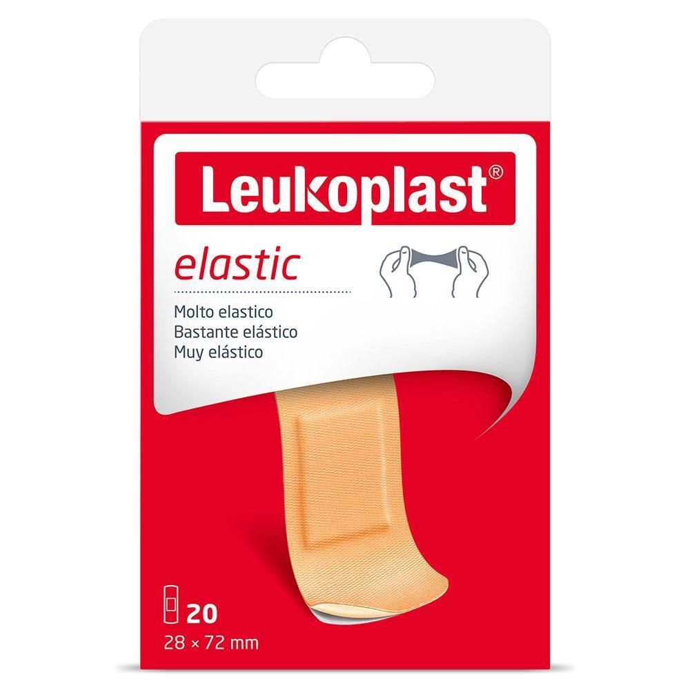 Confezione da 20 cerotti Leukoplast Elastic, 28x72 mm.