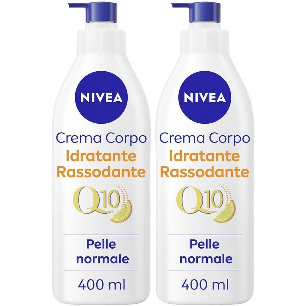 Nivea Q10 Crema Corpo Idratante Rassodante 400 ml, Crema corpo rassodante e idratante pelli normali