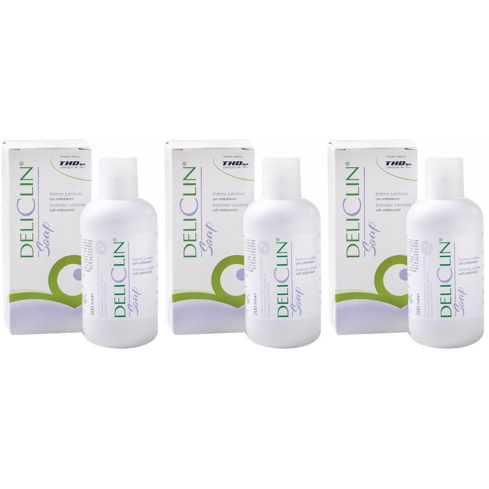 Deliclin Soap Detergente Intimo Lenitivo Con Antibatterico 200 Ml