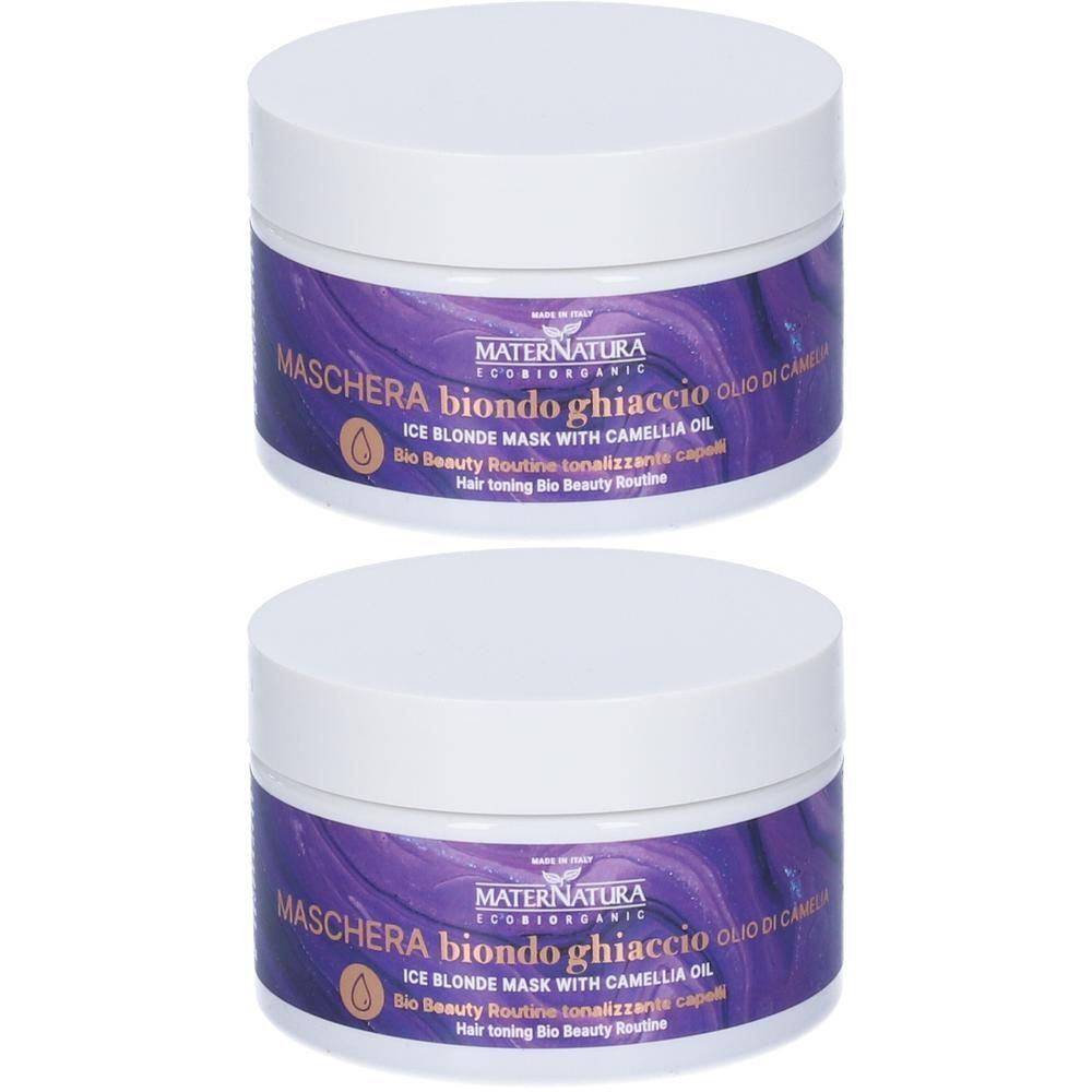 Maschera Tonalizzante Capelli Biondo Ghiaccio all'Olio di Camelia