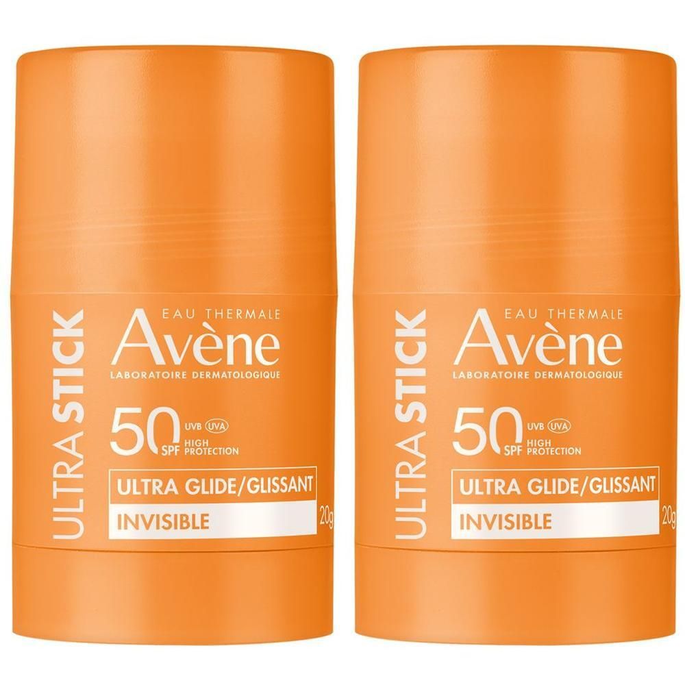 Eau Thermale Avène Ultra Stick SPF50, Alta Protezione solare, Finish invisibile Ultra Resistente, formato da viaggio