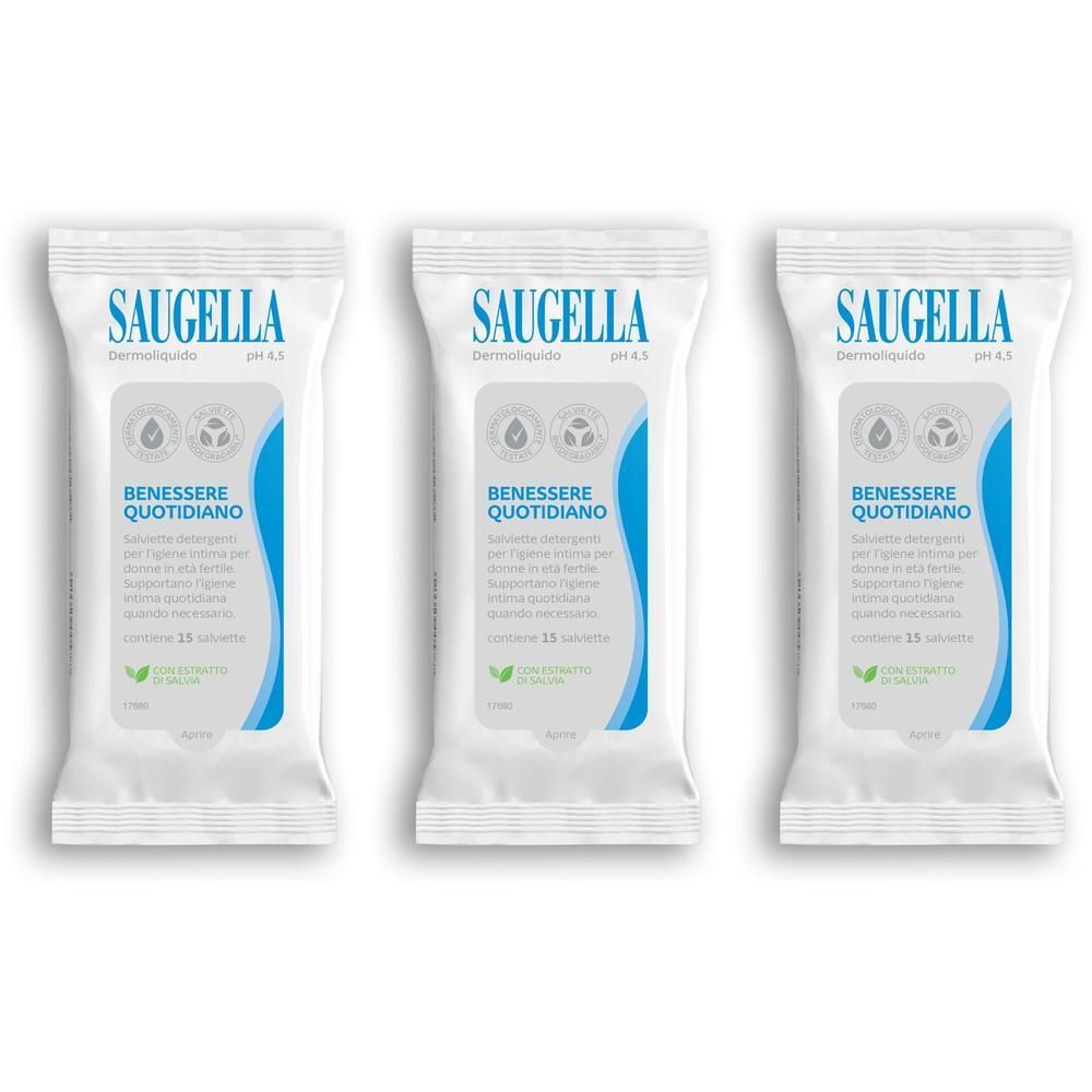Saugella Dermoliquido Salviette Intime