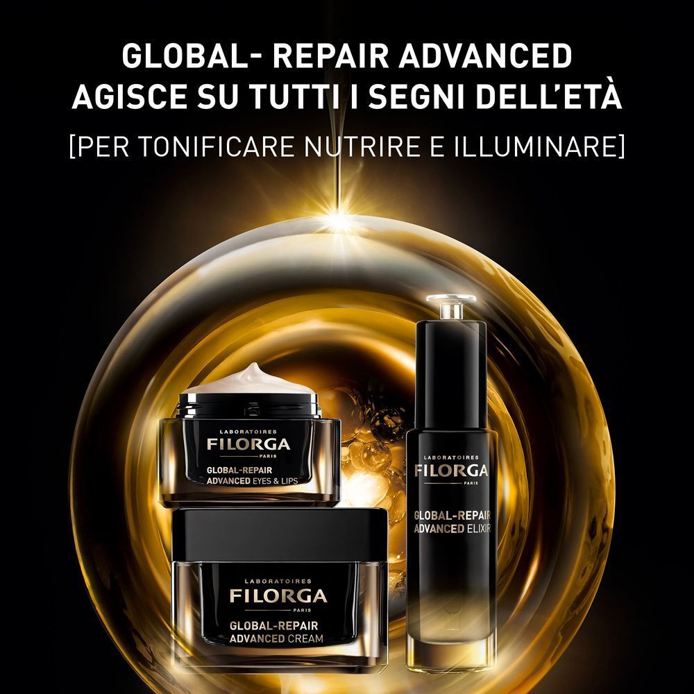 Siero Filorga Global-Repair Advanced, contorno occhi e labbra, crema viso.