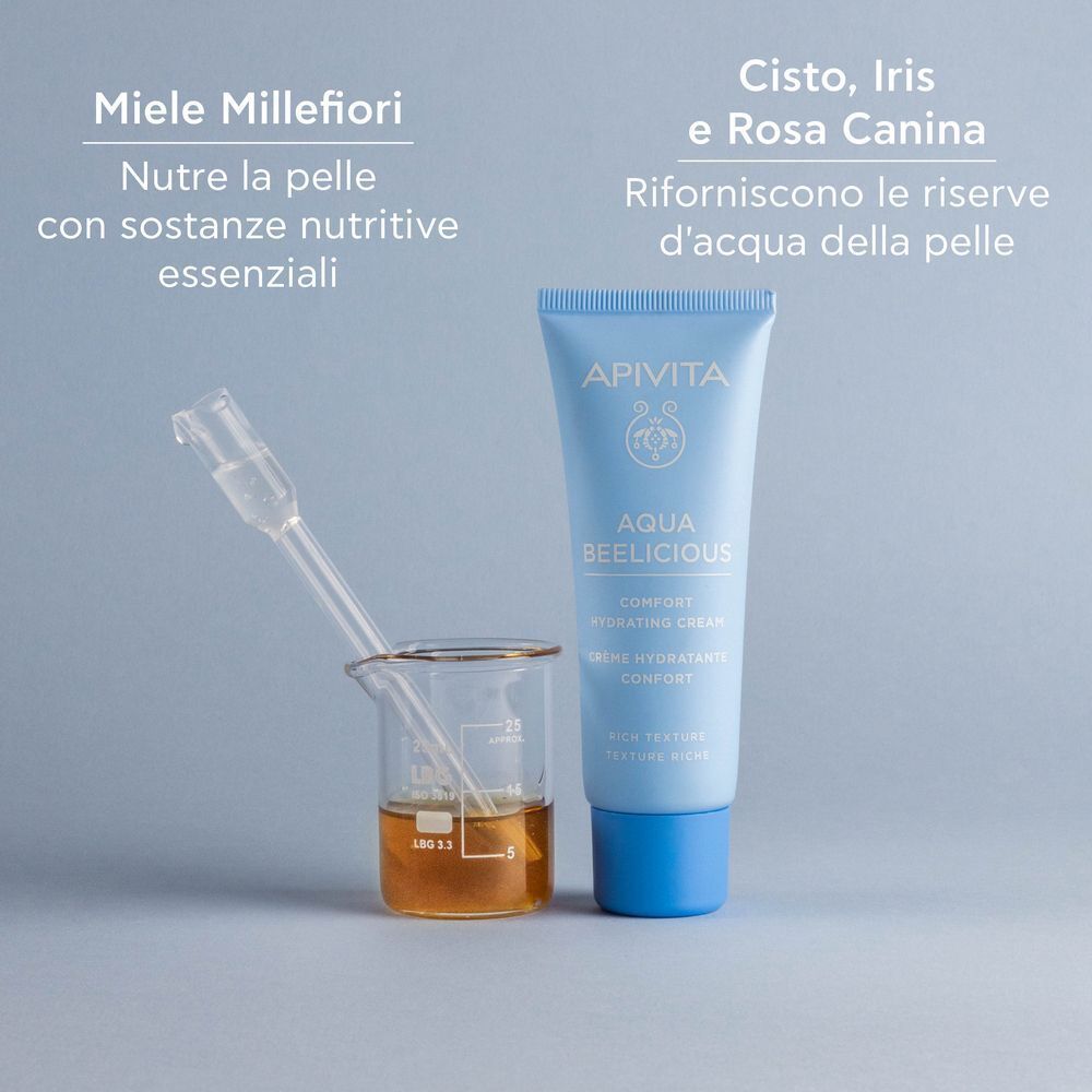 Crema idratante APIVITA Aqua Beelicious con miele ed estratti vegetali.
