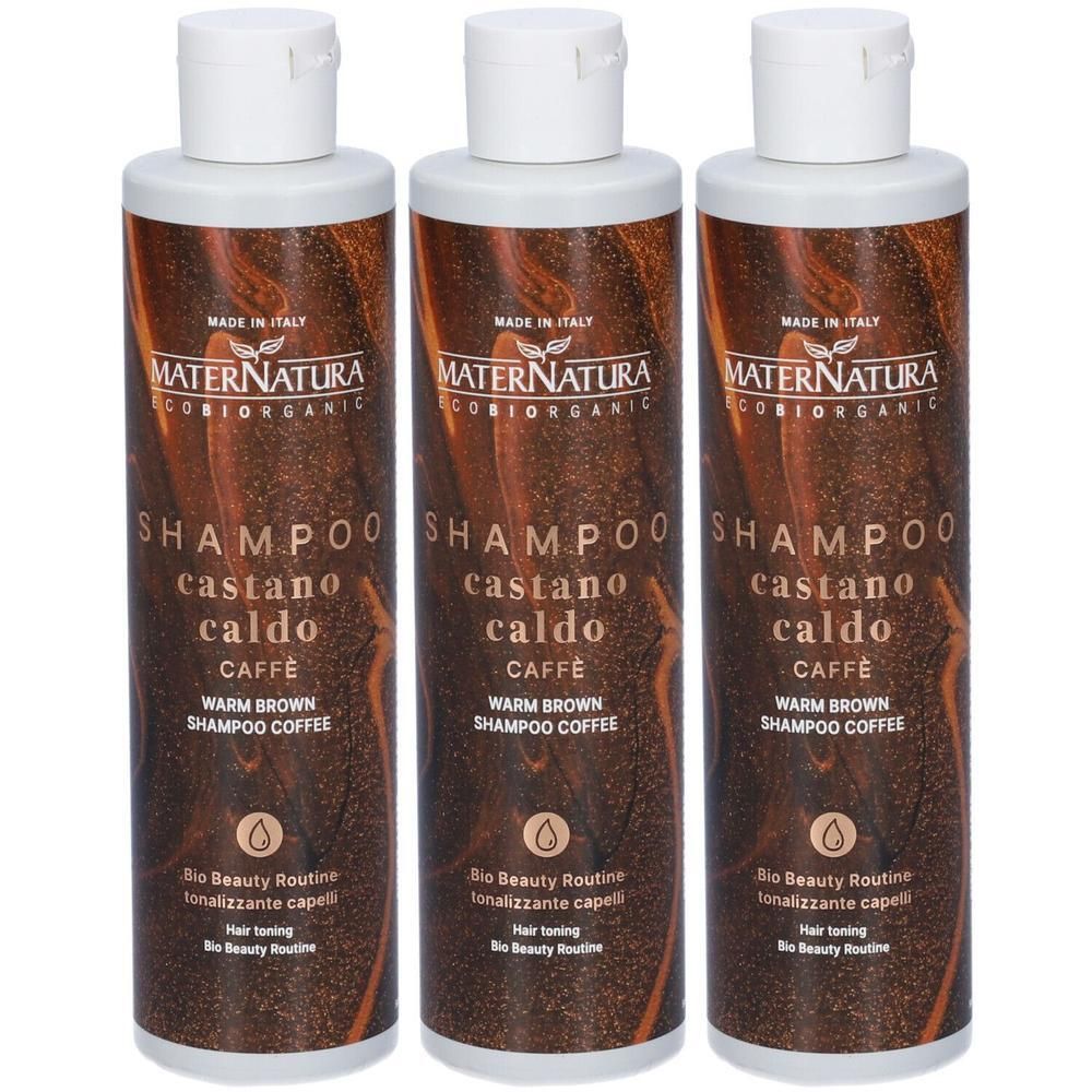 MaterNatura Shampoo Castano Caldo Caffè