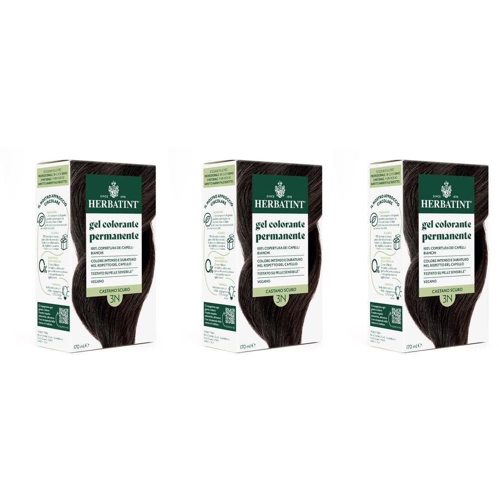Herbatint Gel Colorante Permanente 3N Castano Scuro