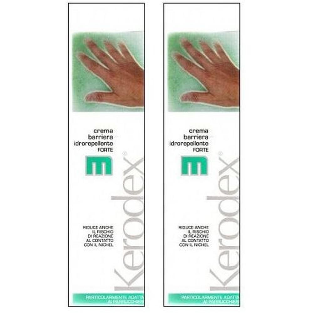 Due confezioni di crema mani Kerodex, forte barriera idrorepellente.
