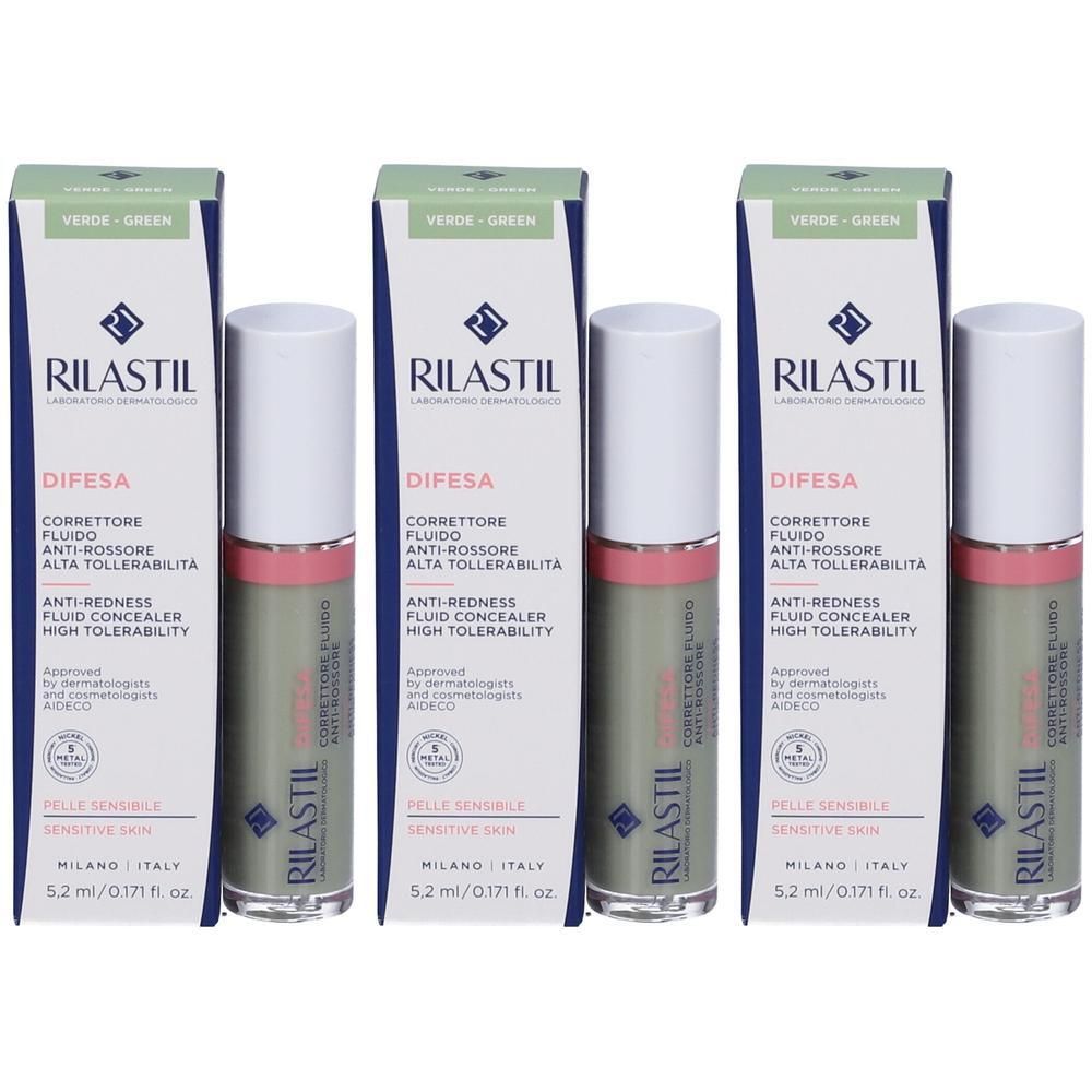 RILASTIL® Difesa Correttore Fluido Anti Arrossamento Colore Verde