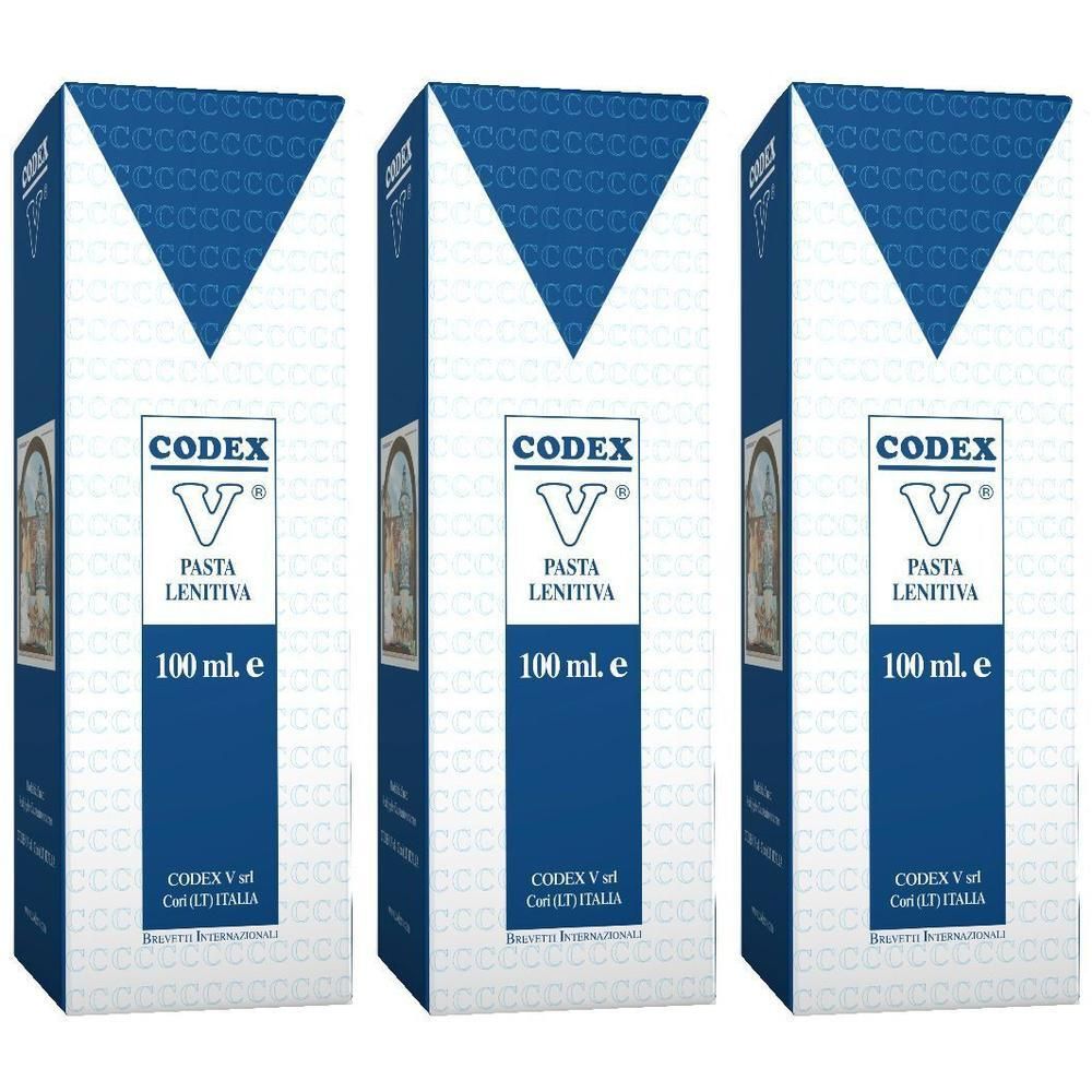 Tre confezioni di Codex Pasta Lenitiva, 100 ml.