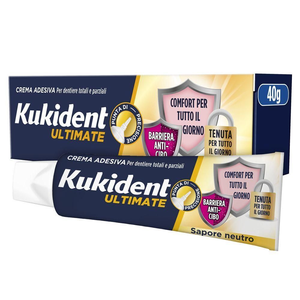 Kukident Ultimate Crema Adesiva Protesi Dentali Gusto Neutro