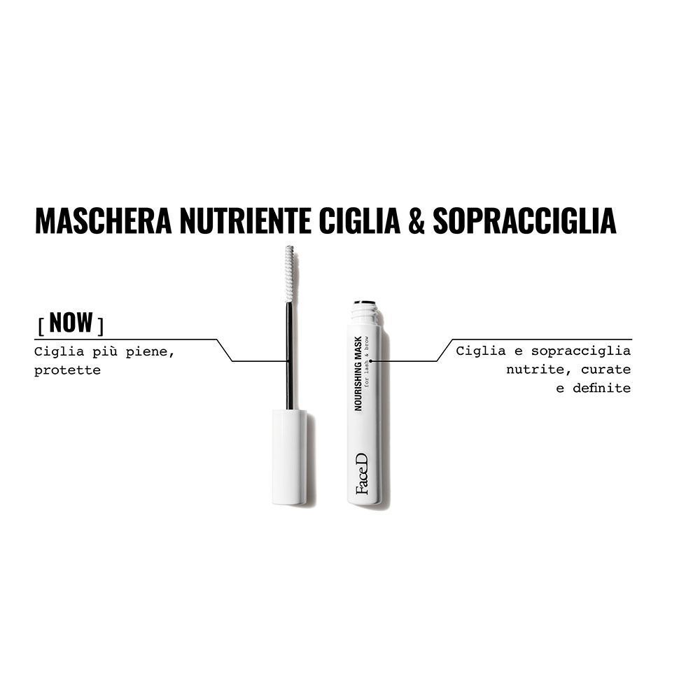 Face D Maschera Nutriente Per Ciglia & Sopracciglia: ciglia più piene, protette, nutrite, curate e definite.