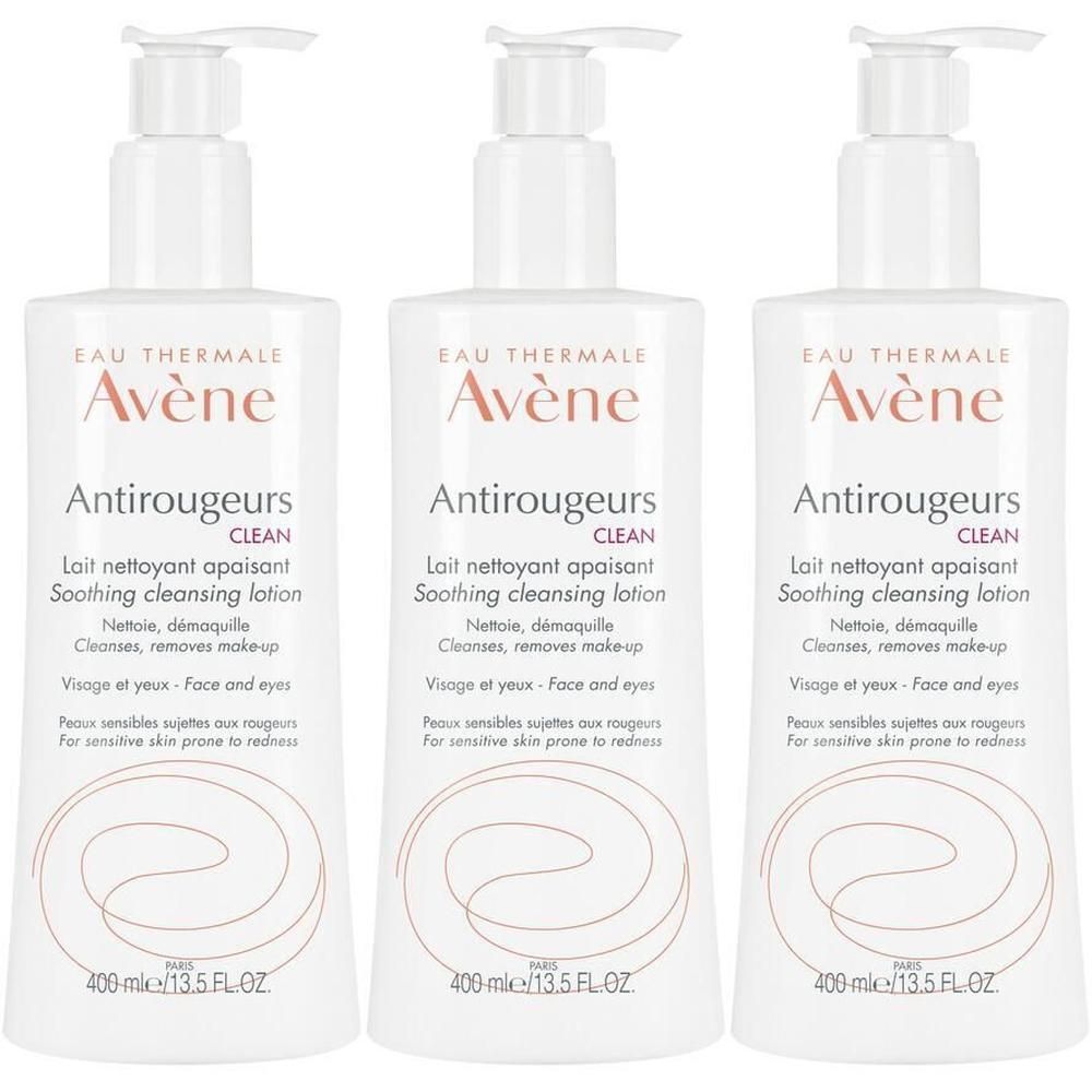 Eau Thermale Avène Antirougeurs Clean Latte Detergente Rinfrescante 400ml - Pelle arrossata, anti-rossori, rosacea