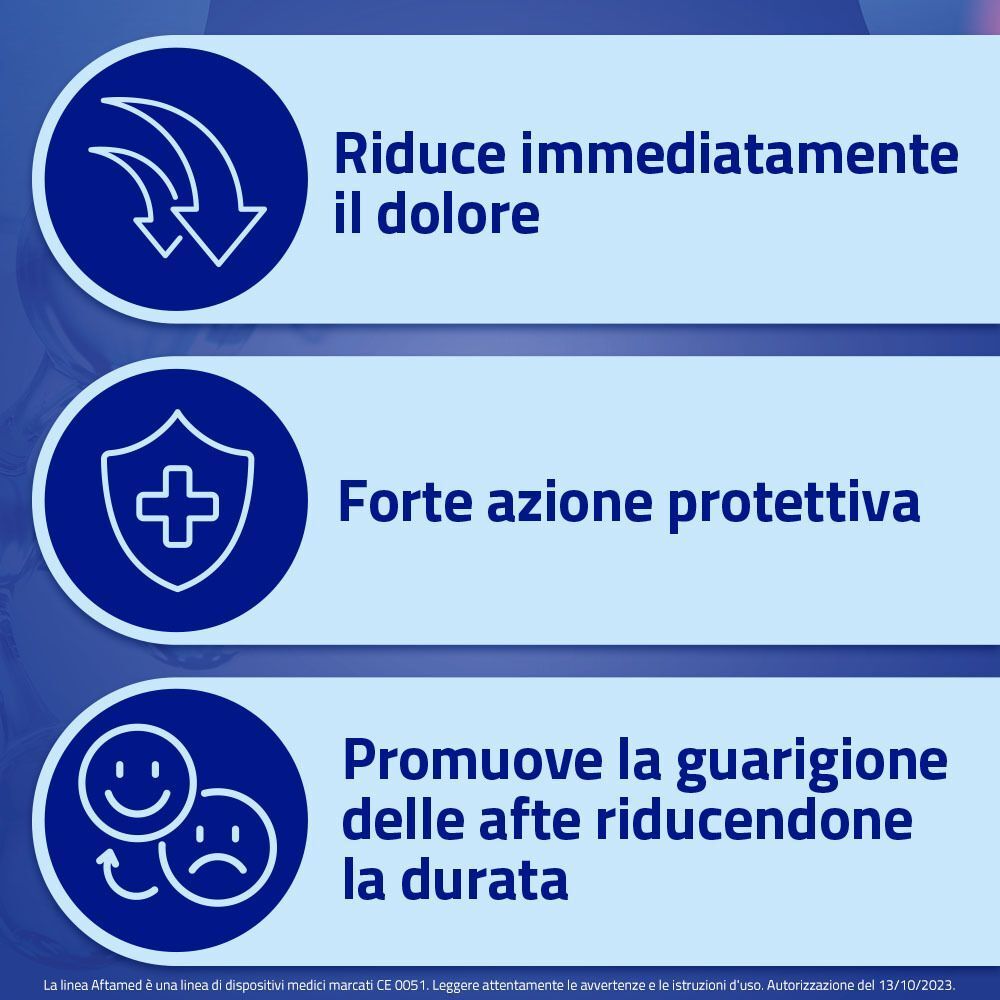 Afta Med Gel Orale: riduce il dolore, protegge e promuove la guarigione delle afte.
