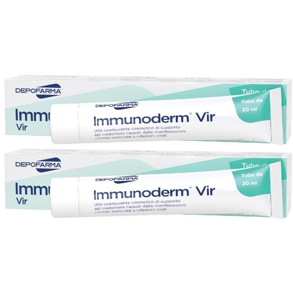 Due tubi di gel cutaneo Immunoderm Vir di Depofarma.