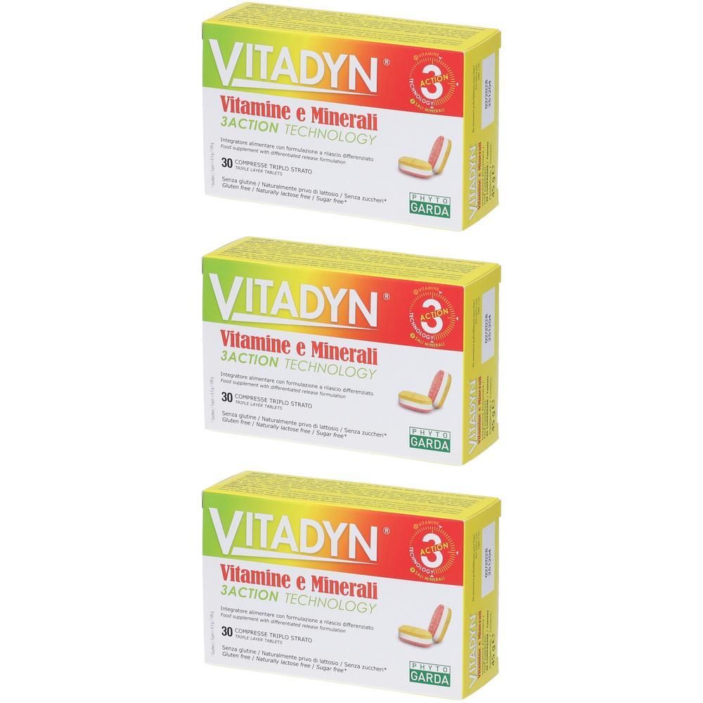 VITADYN Vitamine e Minerali 30 cpr a rilascio differenziato 3x45 g C