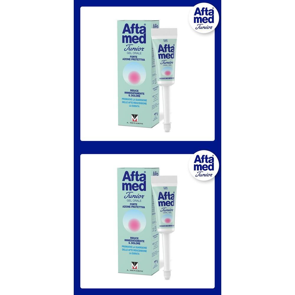 AftaMed Junior Gel Orale: tubo e scatola.