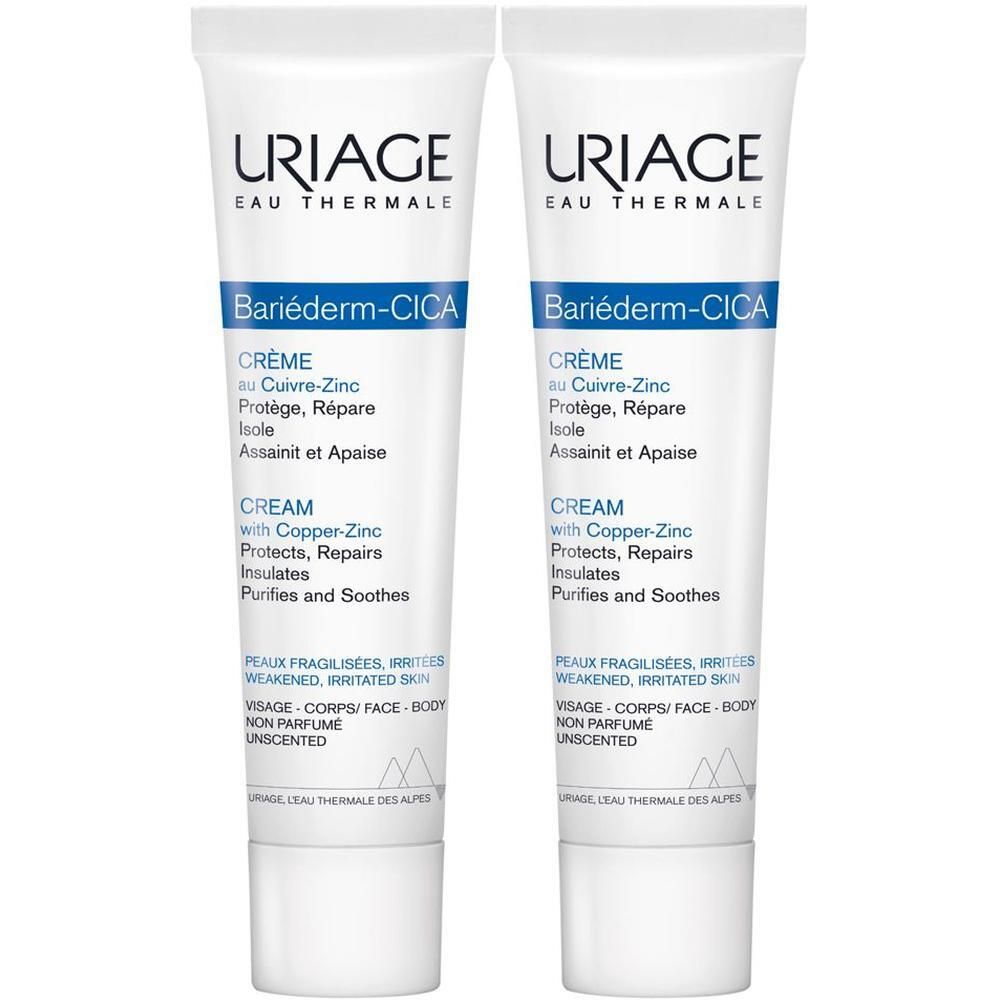 URIAGE BARIEDERM-CICA Crema riparatrice lenitiva, pelle irritata, danneggiata, viso e corpo