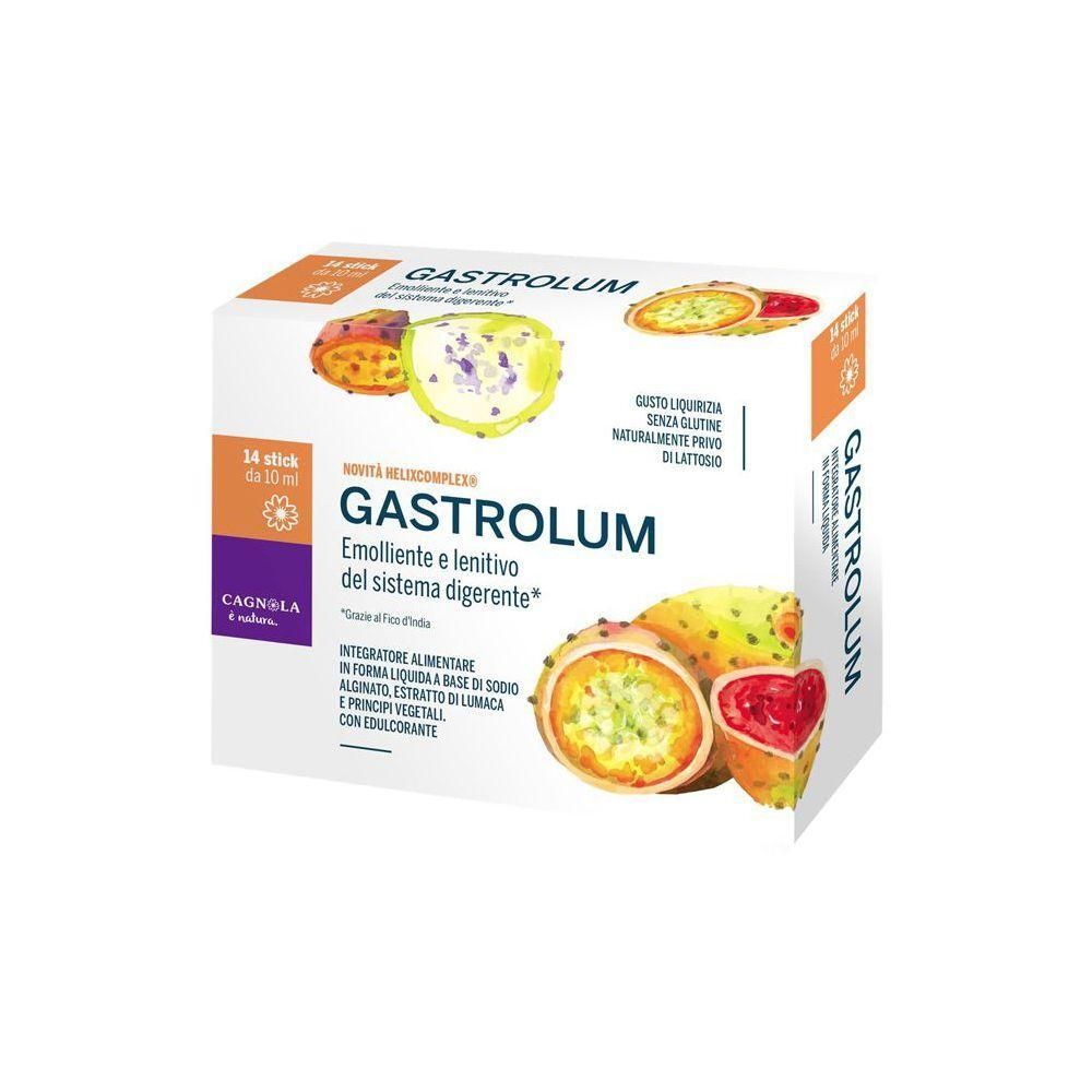 Gastrolum: 14 stick da 10ml. Integratore alimentare per il sistema digerente a base di fico d'India.