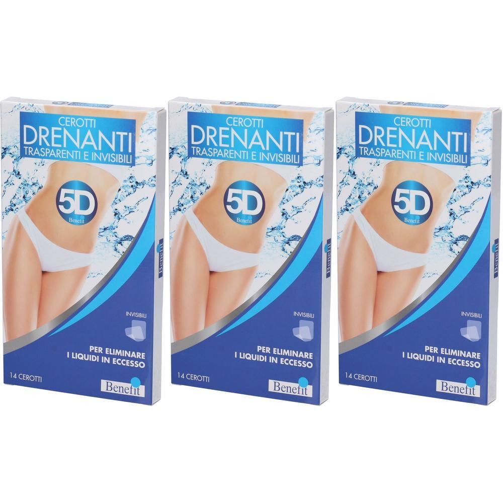 5D Benefit Cerotto Drenante Trasparente Invisibile