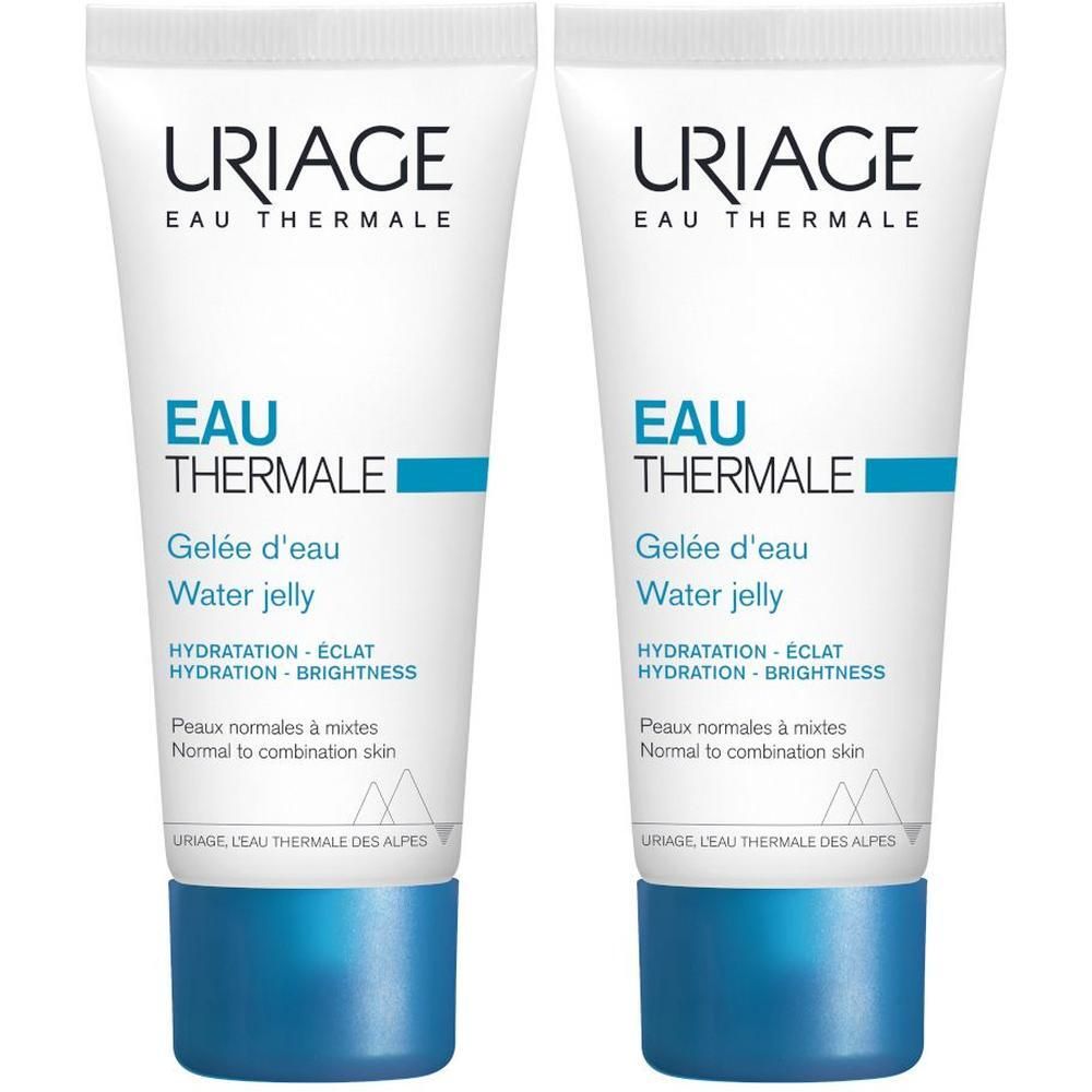 URIAGE Eau Thermale Gel idratante viso con acido ialuronico, pelle sensibile normale o mista