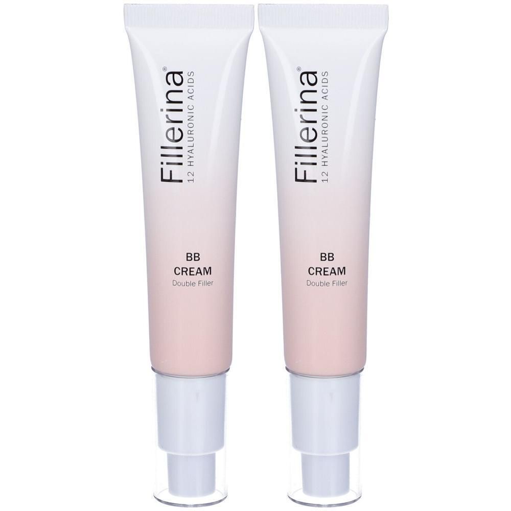 Due tubetti di Fillerina BB Cream con 12 Acidi Ialuronici, "Double Filler".