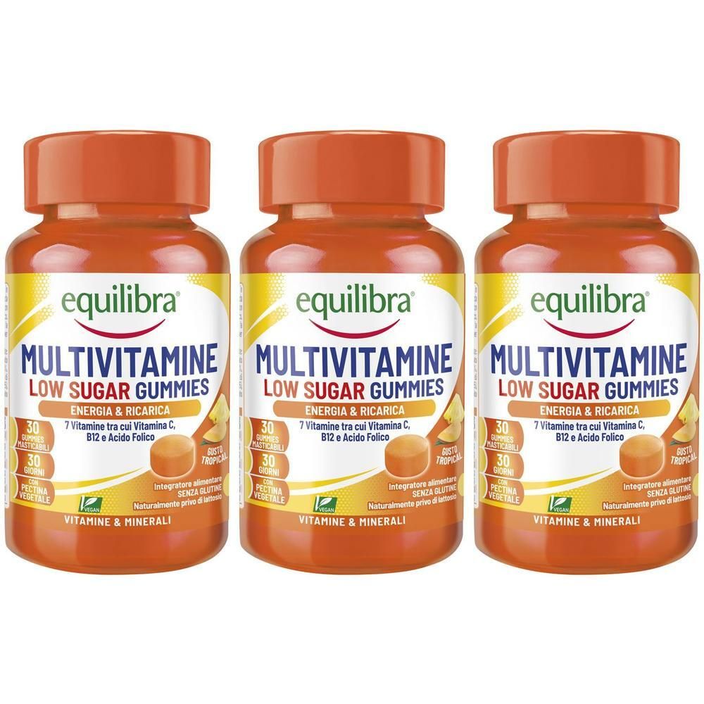 Equilibra Multivitamine Gummies Low Sugar Gusto Tropical - Risparmia il 10% con il codice: equilibra1026