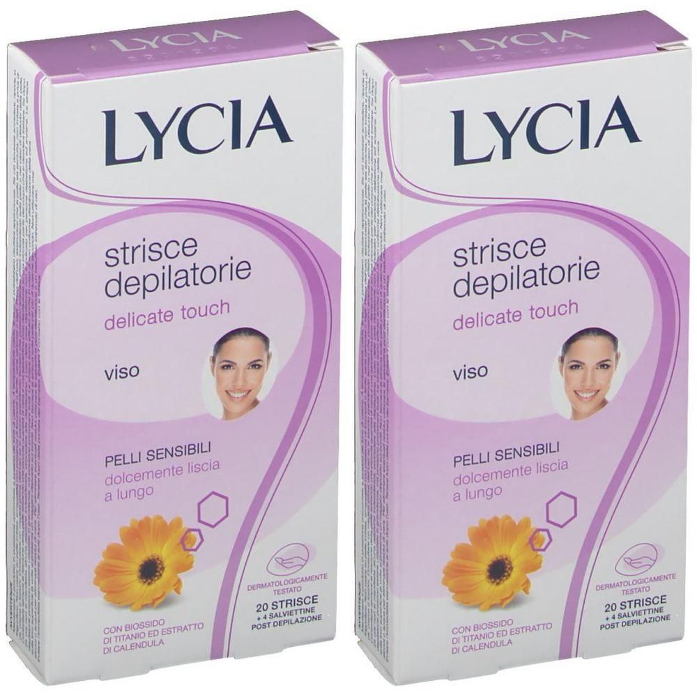 Lycia Strisce Depilatorie Delicate Touch Viso