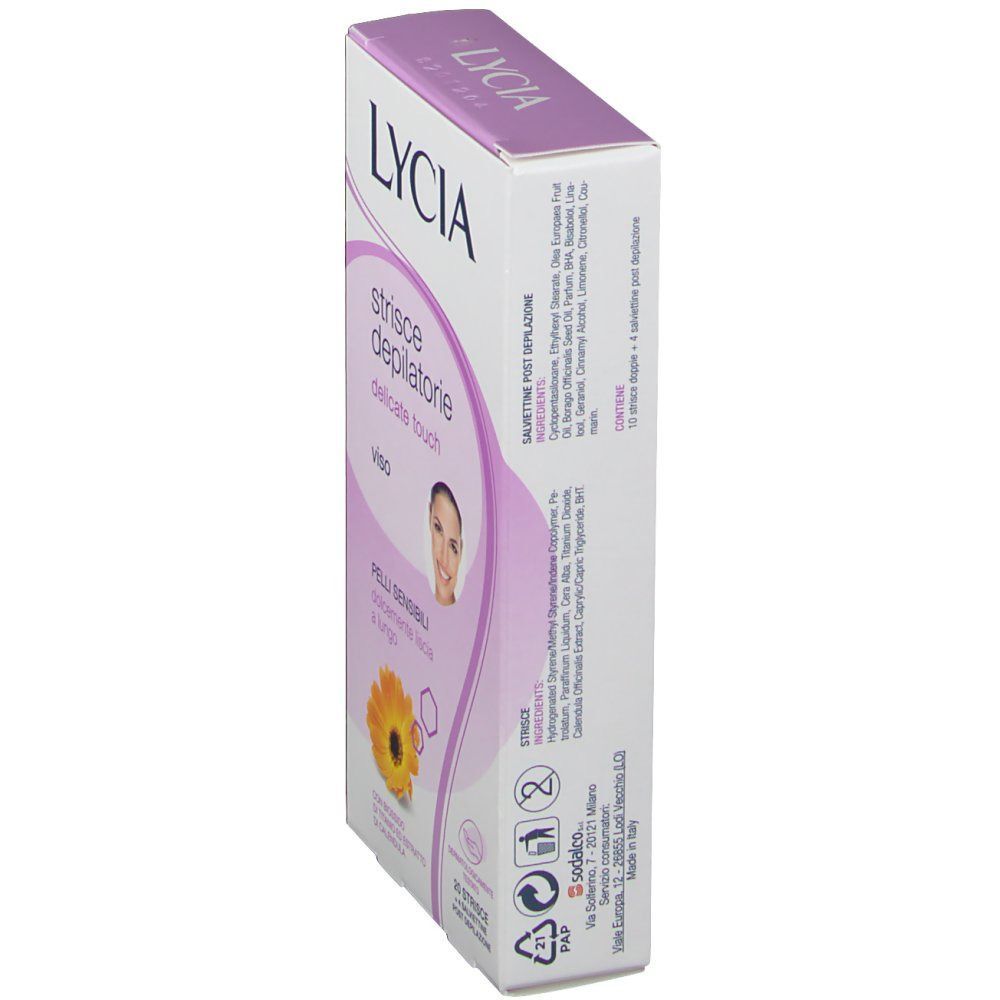 Lycia Strisce Depilatorie Delicate Touch Viso