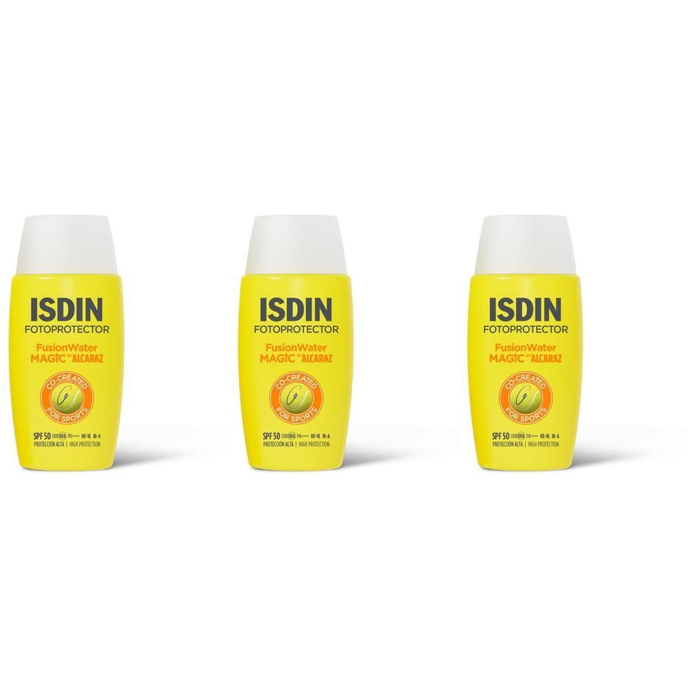 ISDIN Fotoprotector Fusion Water Magic By Alcaraz SPF50 Protezione Solare Viso Ultraleggero Effetto Rinfrescante