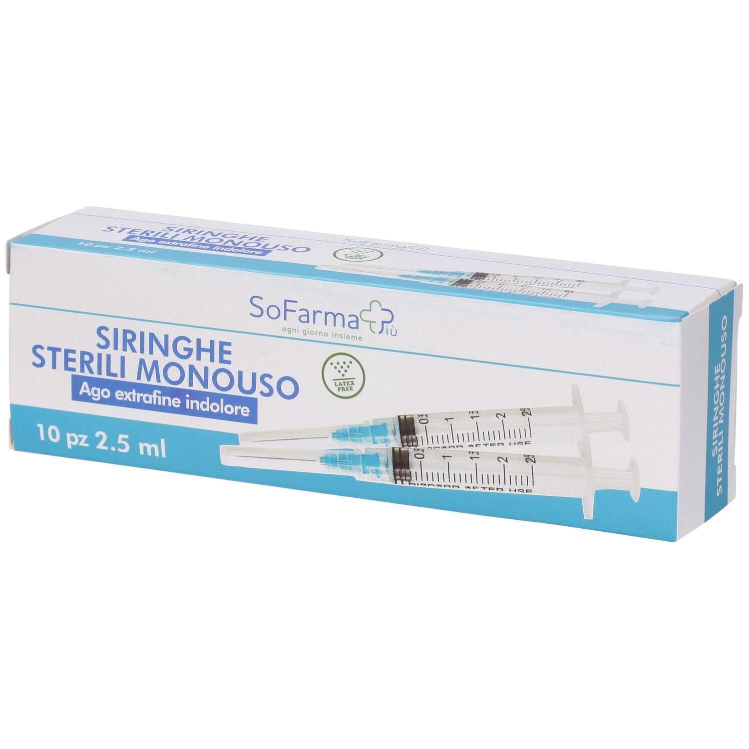 Sofarmapiu' Siringa Sterile 2,5nm Gauge 23