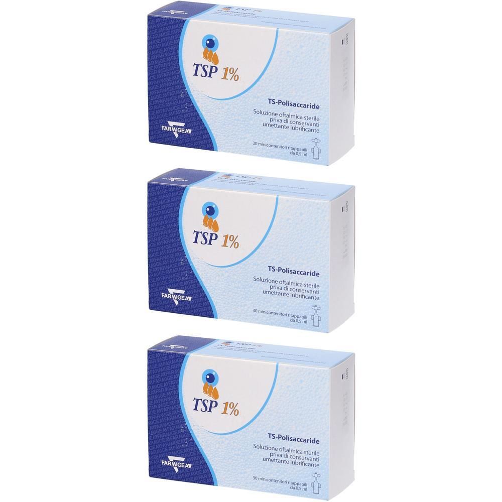 Tsp 1% Soluzione Oftalmica Umettante Lubrificante 30 Flaconcini Monodose 0,5 Ml