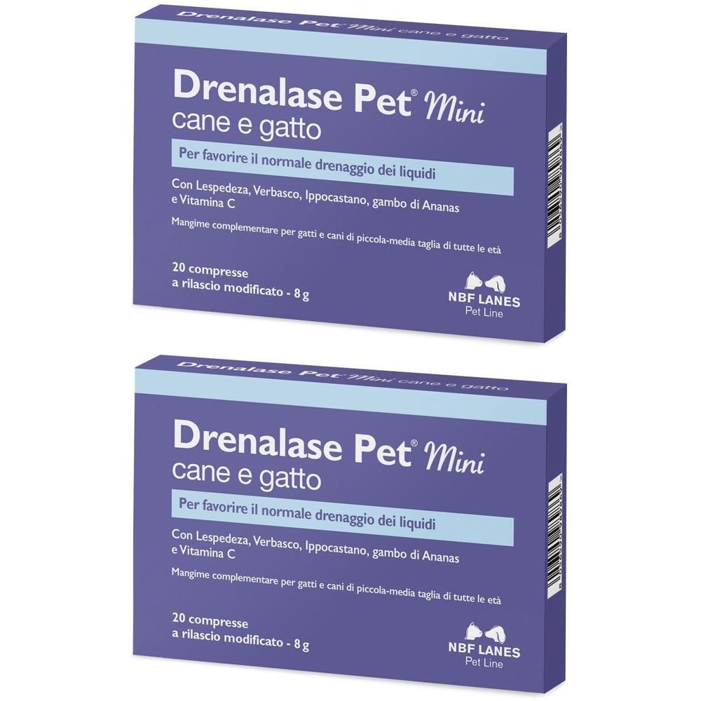 Drenalase Pet Mini Cane Gatto 20 Compresse