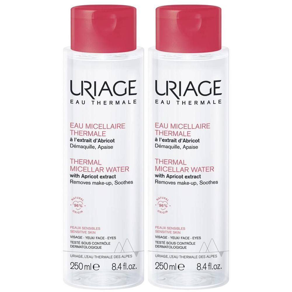 URIAGE Acqua micellare termale pelle sensibile, viso, occhi, labbra, strucca, lenisce