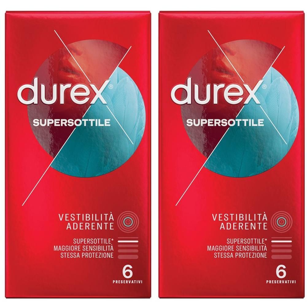 Profilattico Durex Supersottile Close Fit 6 Pezzi