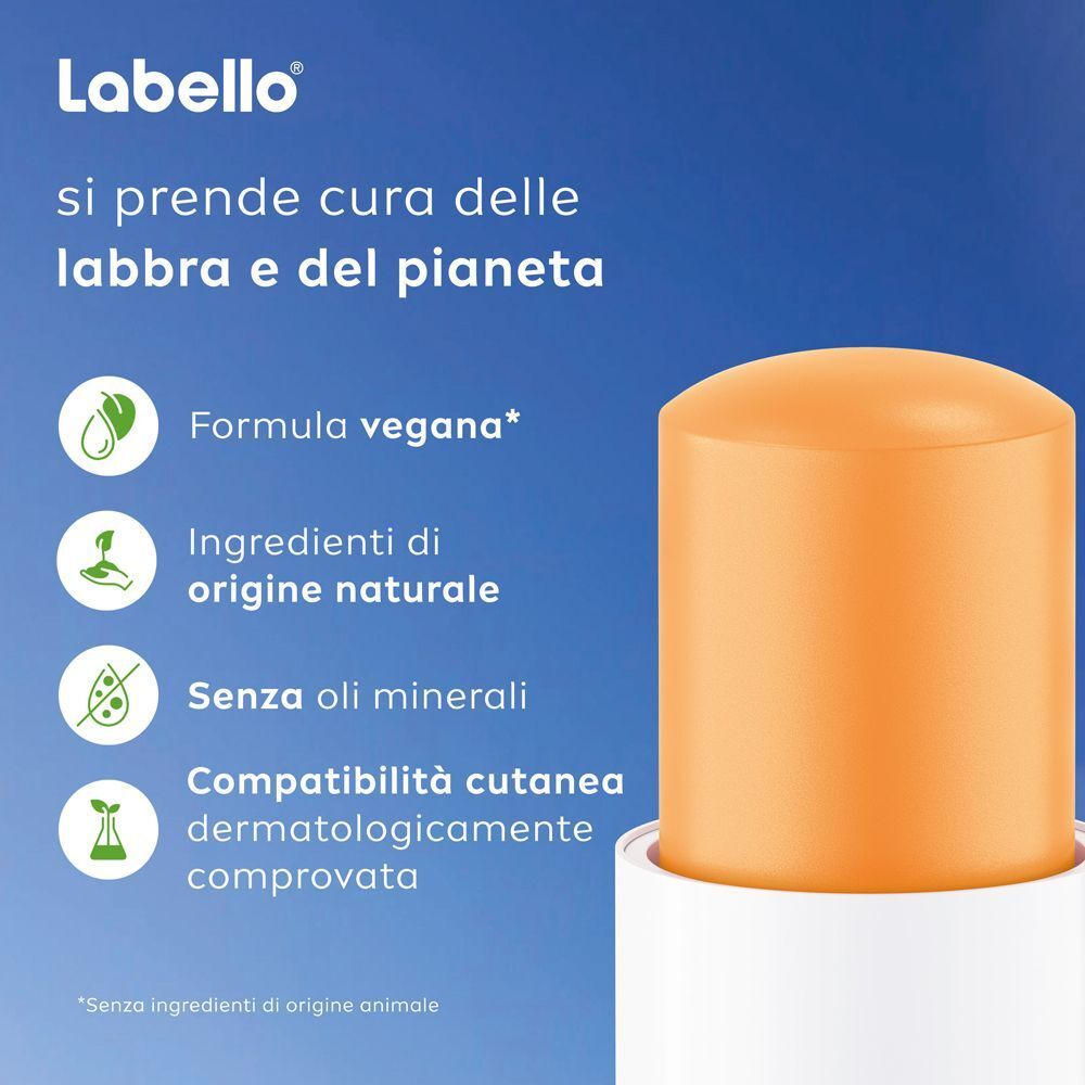 Burrocacao Labello Mango Shine con formula vegana e ingredienti naturali.