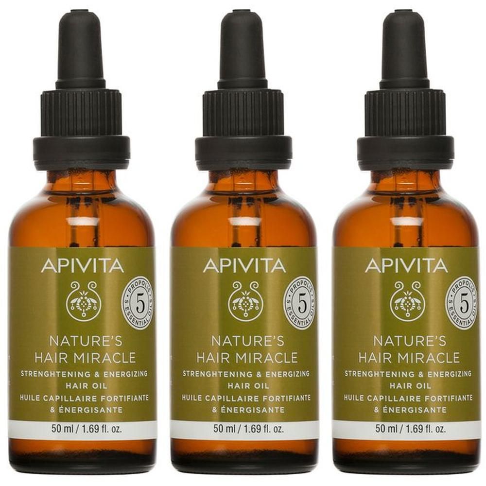 Apivita NATURE'S HAIR MIRACLE Olio Rinforzante e Rivitalizzante Nutre e Rinforza i capelli
