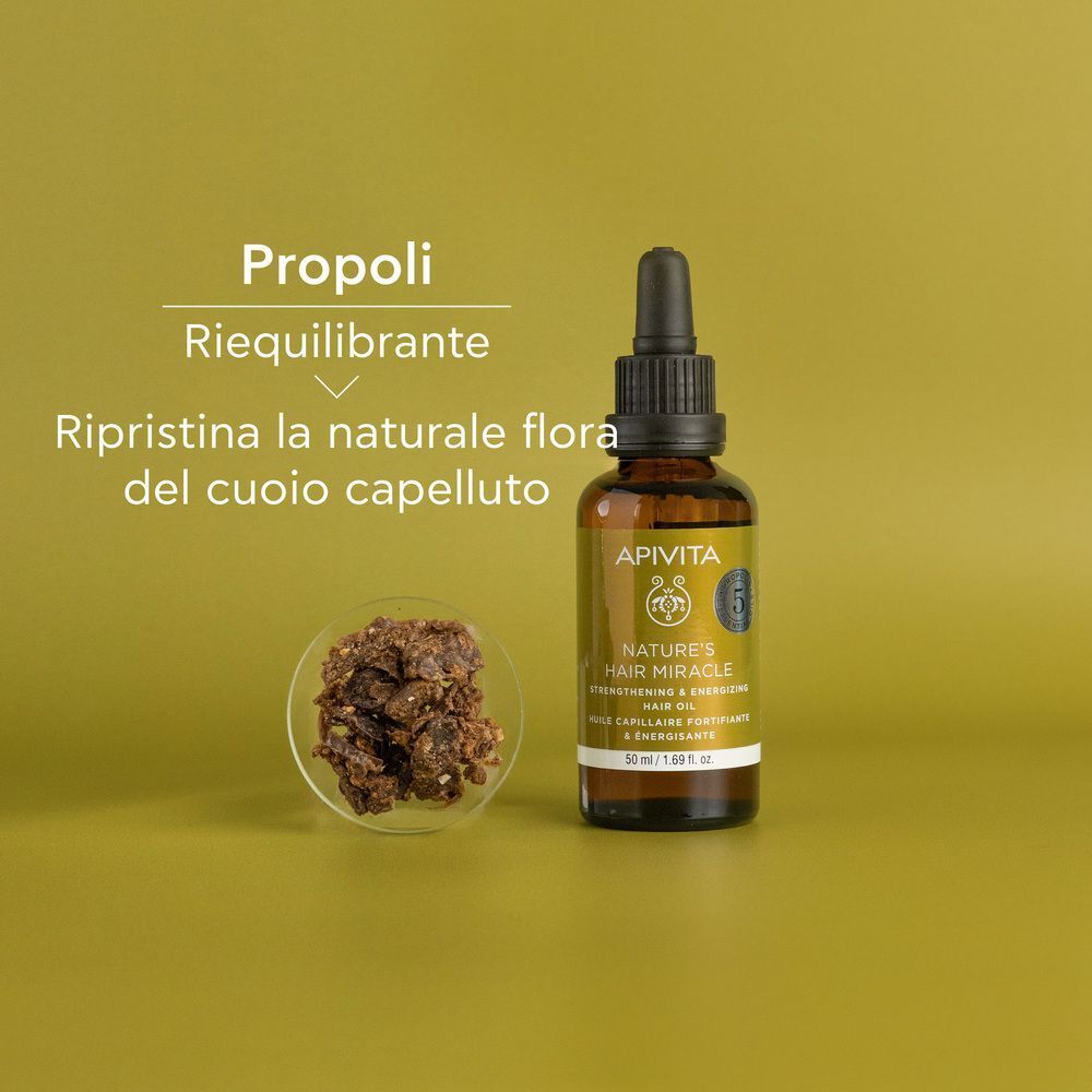 Apivita NATURE'S HAIR MIRACLE Olio Rinforzante e Rivitalizzante Nutre e Rinforza i capelli