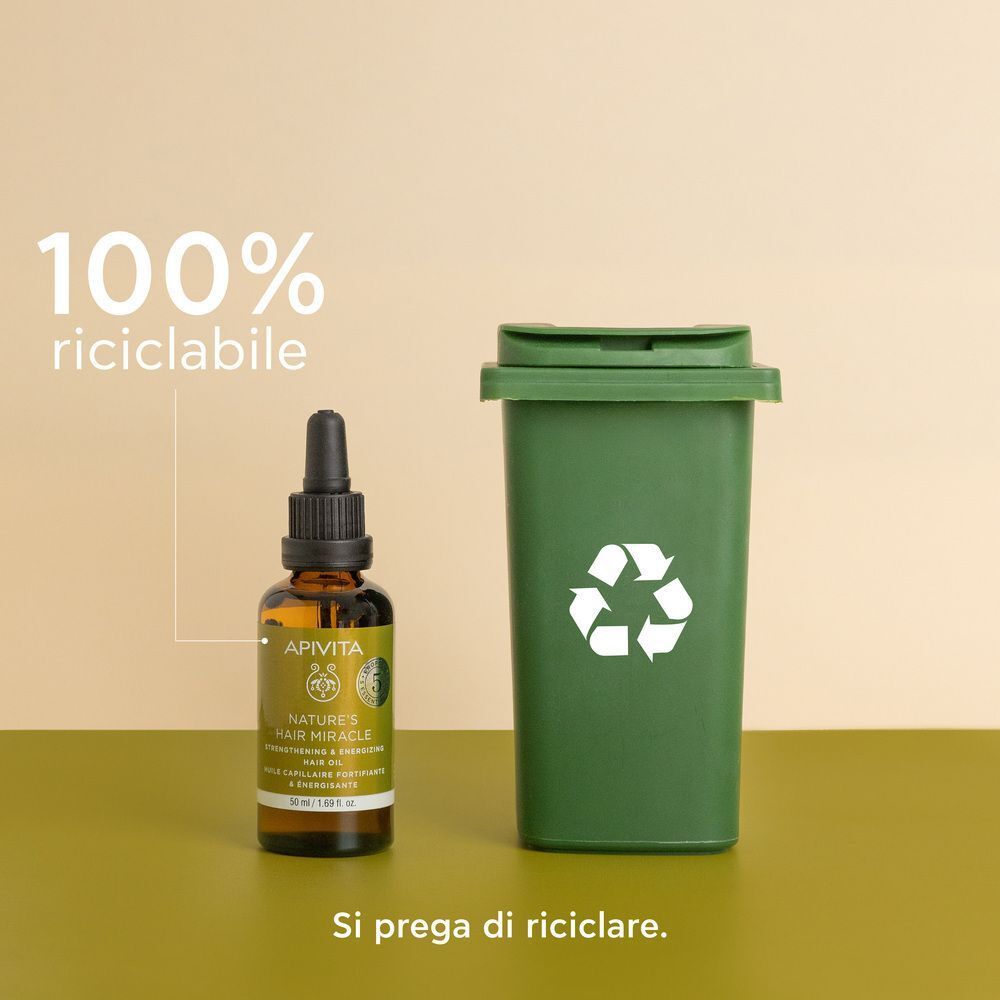 Apivita NATURE'S HAIR MIRACLE Olio Rinforzante e Rivitalizzante Nutre e Rinforza i capelli
