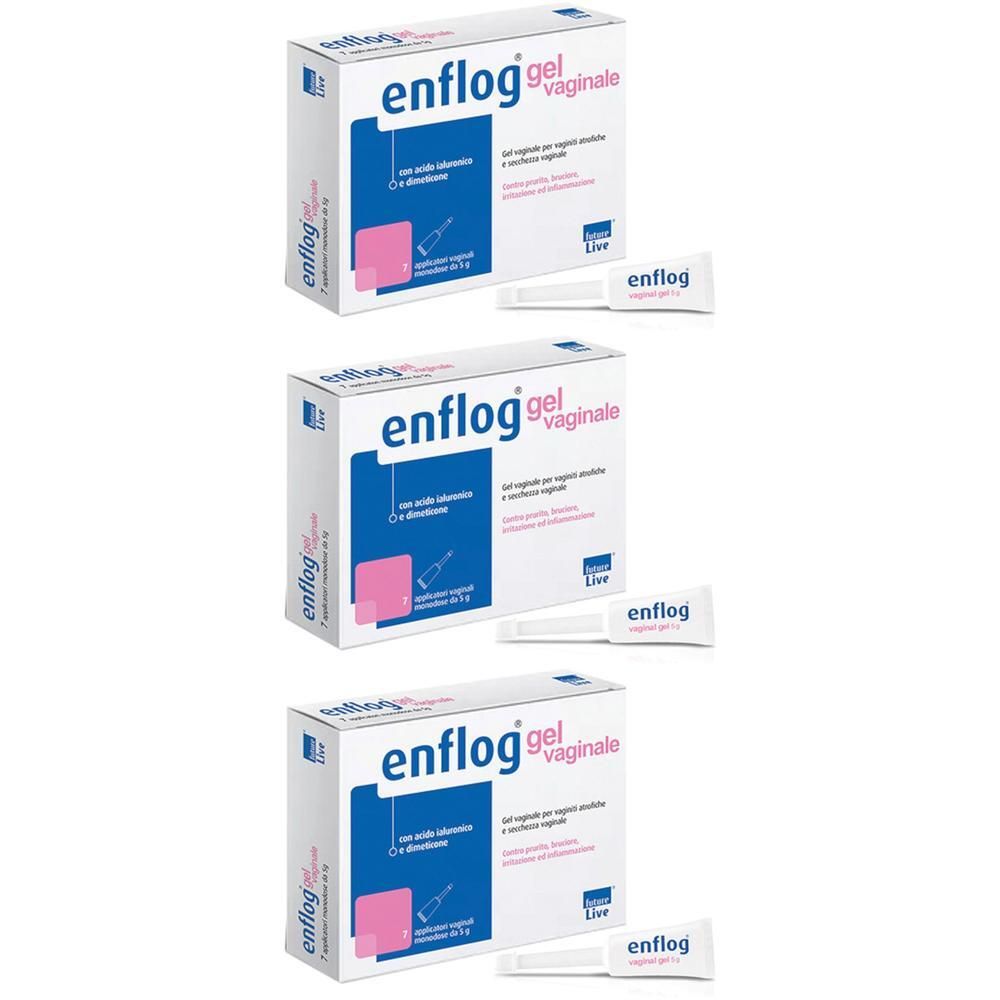 Enflog Gel Vaginale 7 Applicatori Monodose Da 5 G