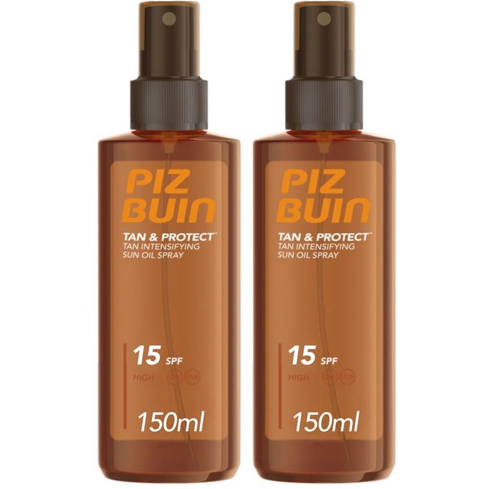 Due spray olio abbronzante SPF 15.